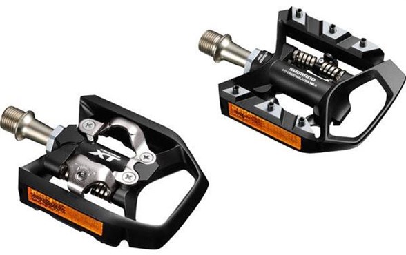 Image of Shimano PDT8000 XT MTB SPD Trekking Pedals SingleSided Mechanism