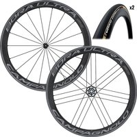 Image of Campagnolo Bora Ultra 50 Tubular Wheels and Tyres